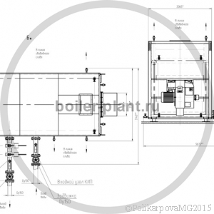 Чертеж котла 2,5 МВт газового
