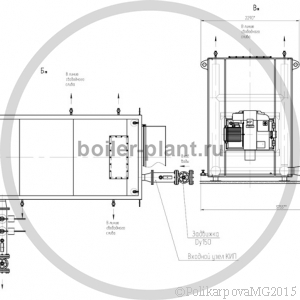 чертеж котла 3,5 МВт газового