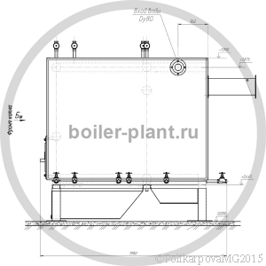 Чертеж котла 600 КВт без дымососа