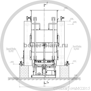 Чертеж угольного котла 1 МВт с ТШПМ
