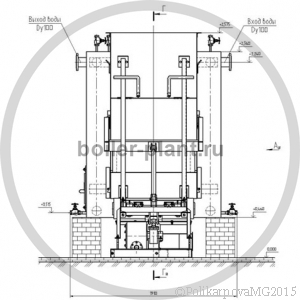 Чертеж угольного котла 1,2 МВт с ТШПМ