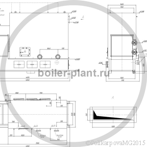 Чертеж угольного котла 2,5 МВт с ТЛПХ