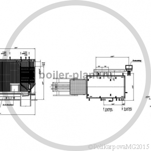 Чертеж угольного котла 2,5 МВт с ТШПМ