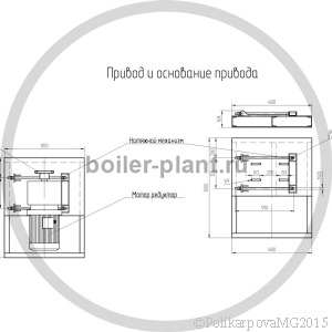 Чертеж топливоподачи привод и основание