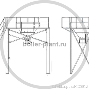 Чертеж бункера угля