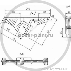 Чертеж колосника тип II 0-40-10