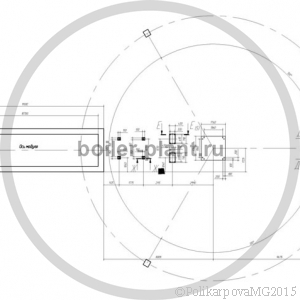 Чертеж модульной котельной 2 МВт план фундамента на 0 отметке