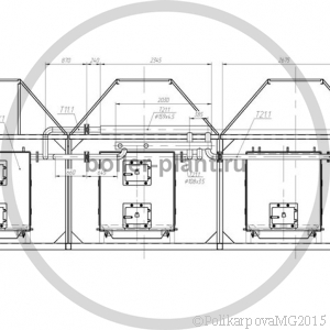Чертеж модульной котельной 3 МВт вид сбоку