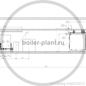 Чертеж модульной котельной 3 МВт вид сбоку