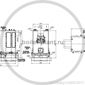 Чертеж твердотопливного котла 2,5 МВт