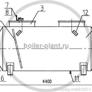 Чертеж резервуара РГС-15